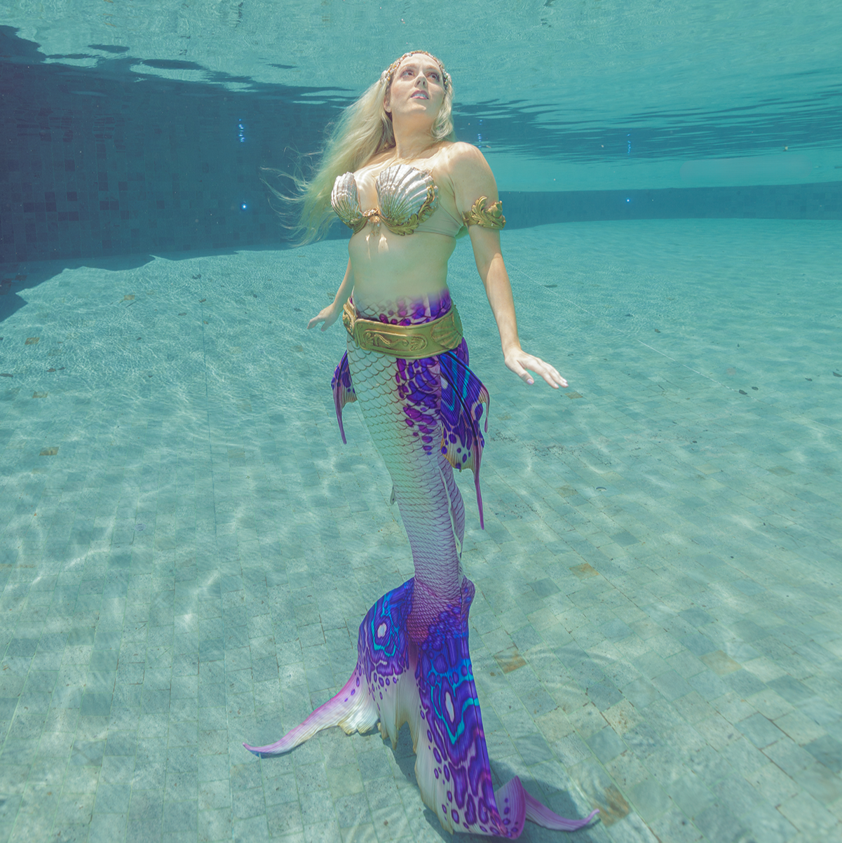 Pearl Ombre Plunge Shell Top
