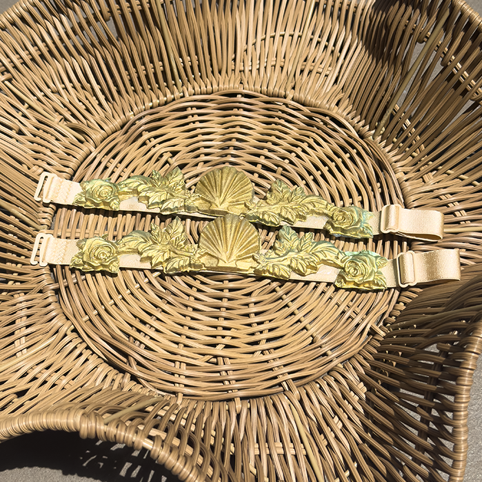 Gold and Green Armbands