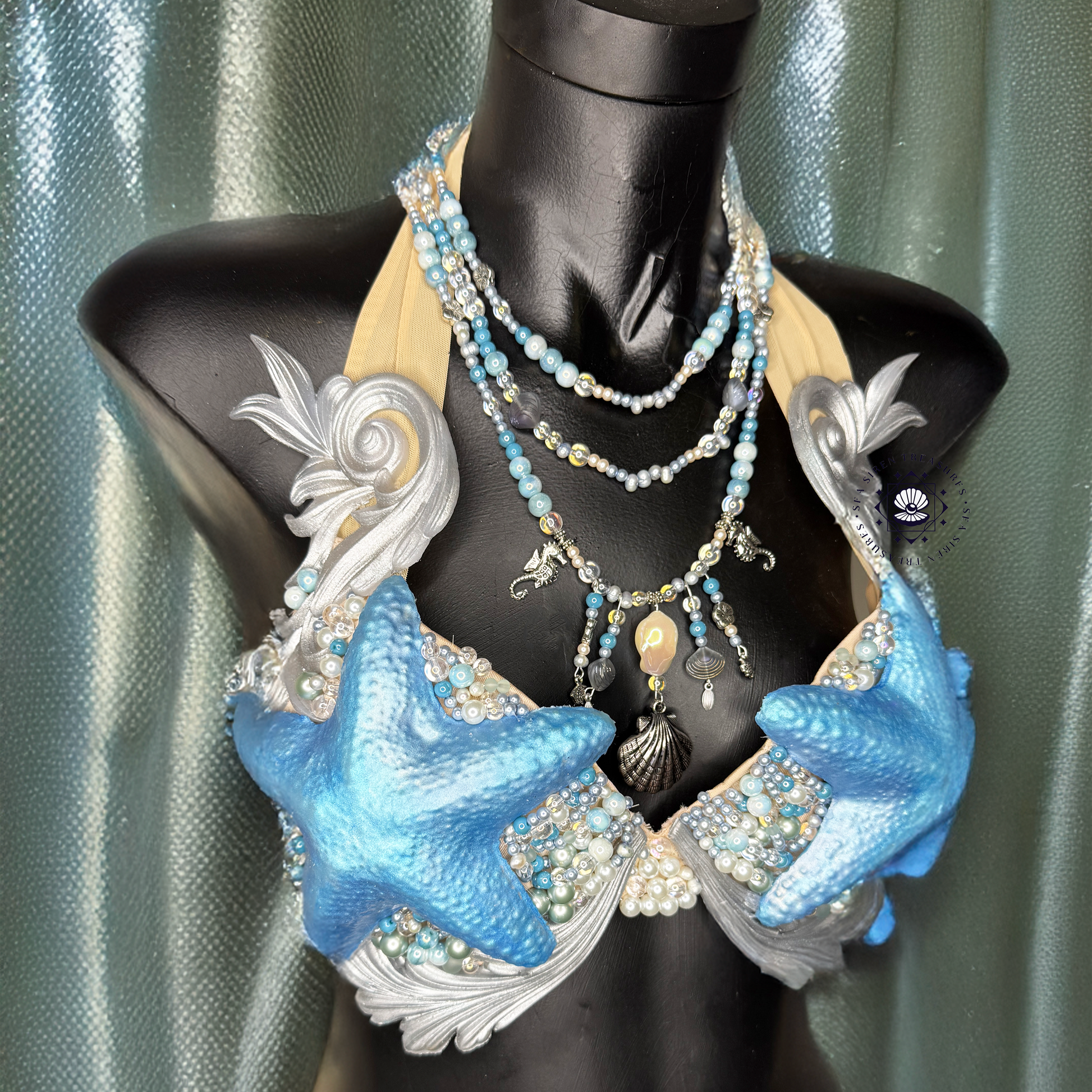 Blue Starfish Silicone Top