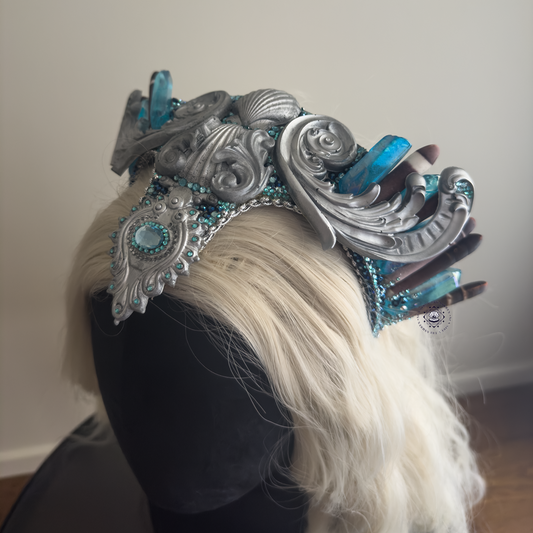 Blue Silver Crystal Halo