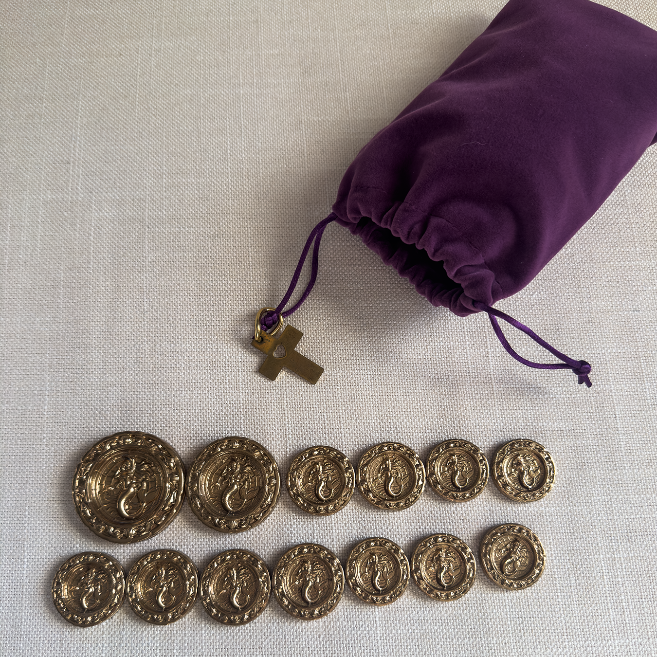 Mermaid treasure coins