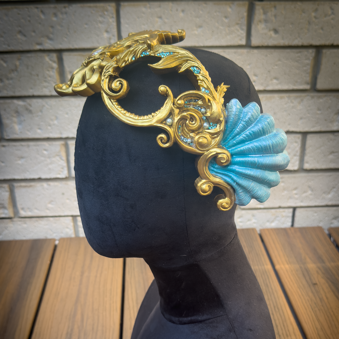 Gold Aqua headdress