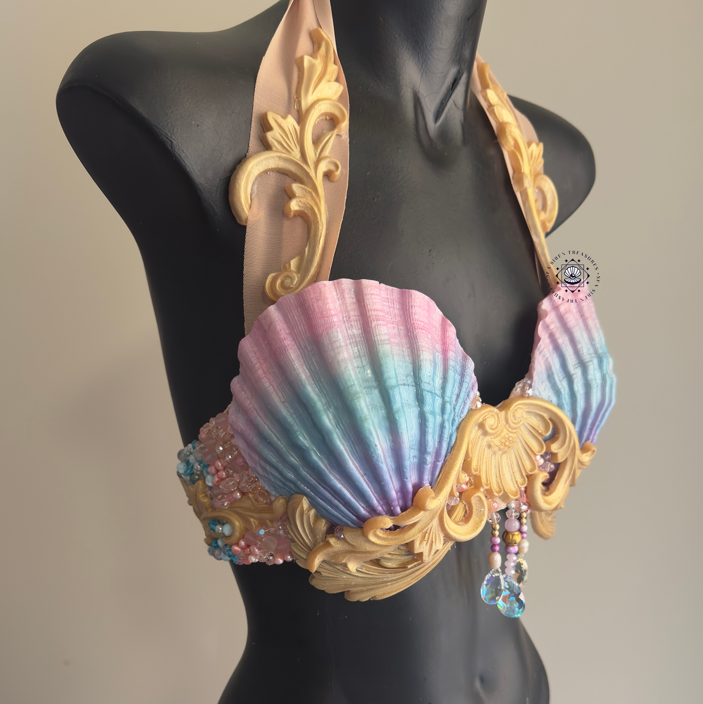 Ombre Pink Blue Purple Shell Top