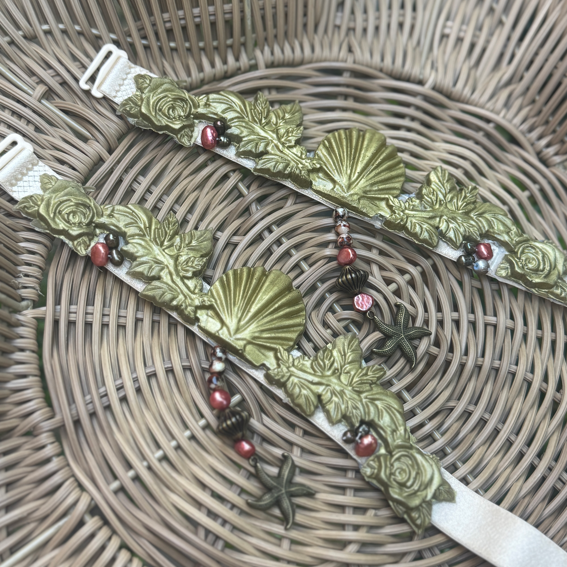 Scallop Shell Armbands Gold