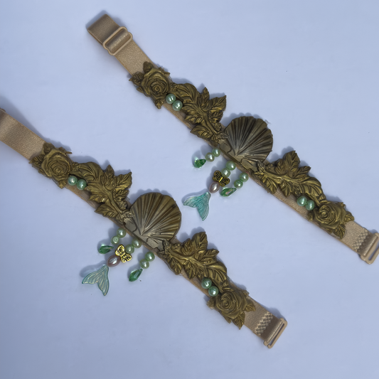 Gold Scallop Armbands