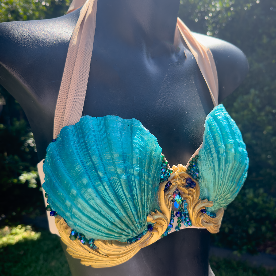 Shell Top Green and Gold