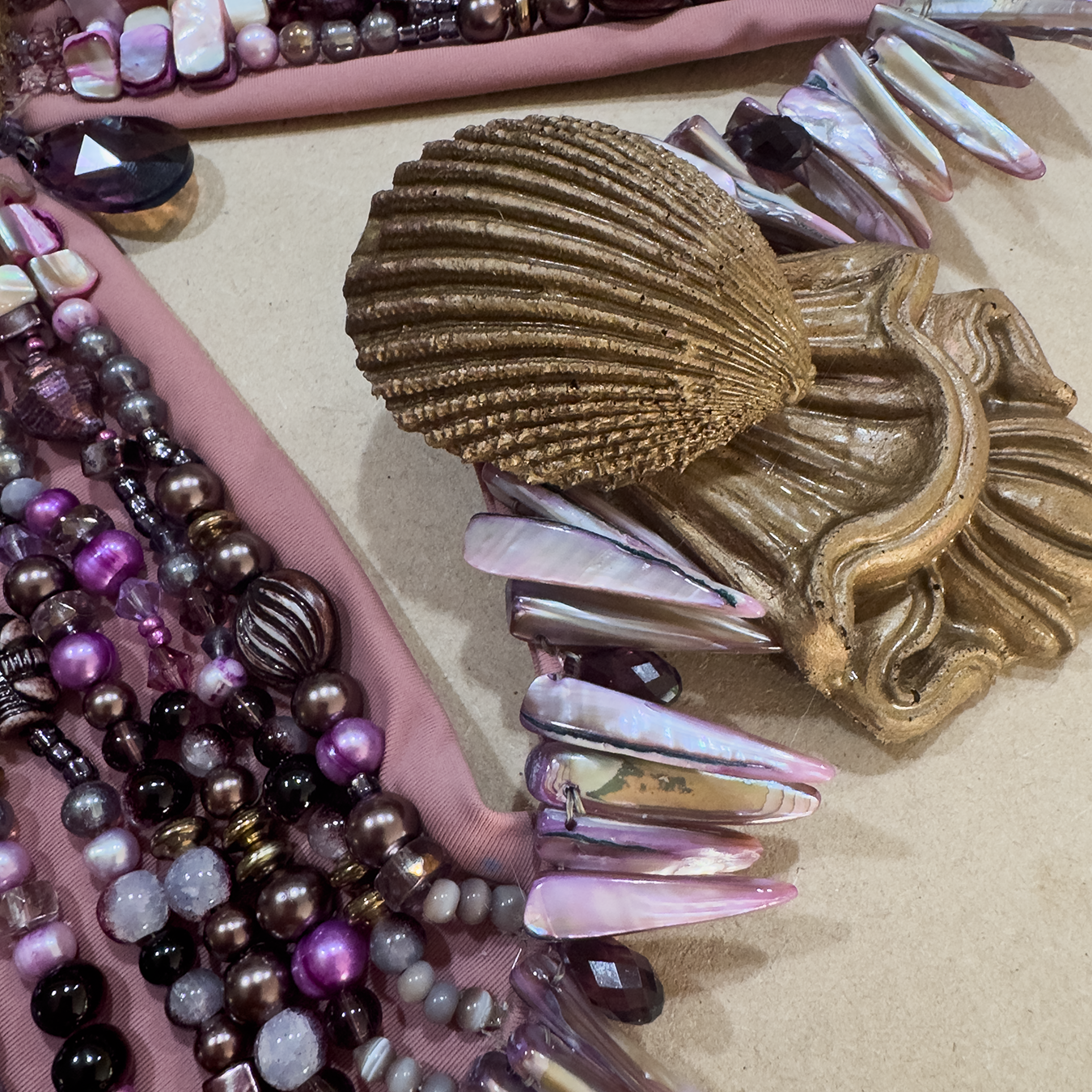 Pink Abalone Shell Detail